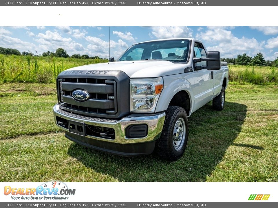 2014 Ford F350 Super Duty XLT Regular Cab 4x4 Oxford White / Steel Photo #8