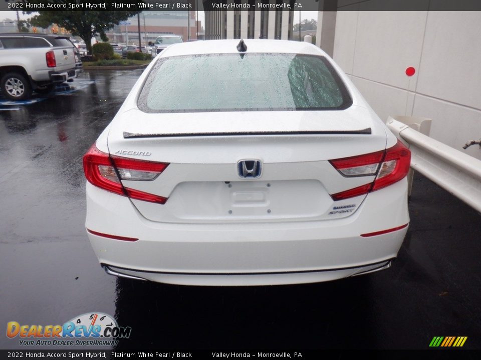 2022 Honda Accord Sport Hybrid Platinum White Pearl / Black Photo #9