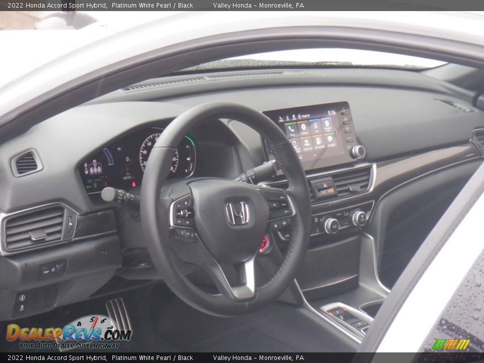 2022 Honda Accord Sport Hybrid Platinum White Pearl / Black Photo #14