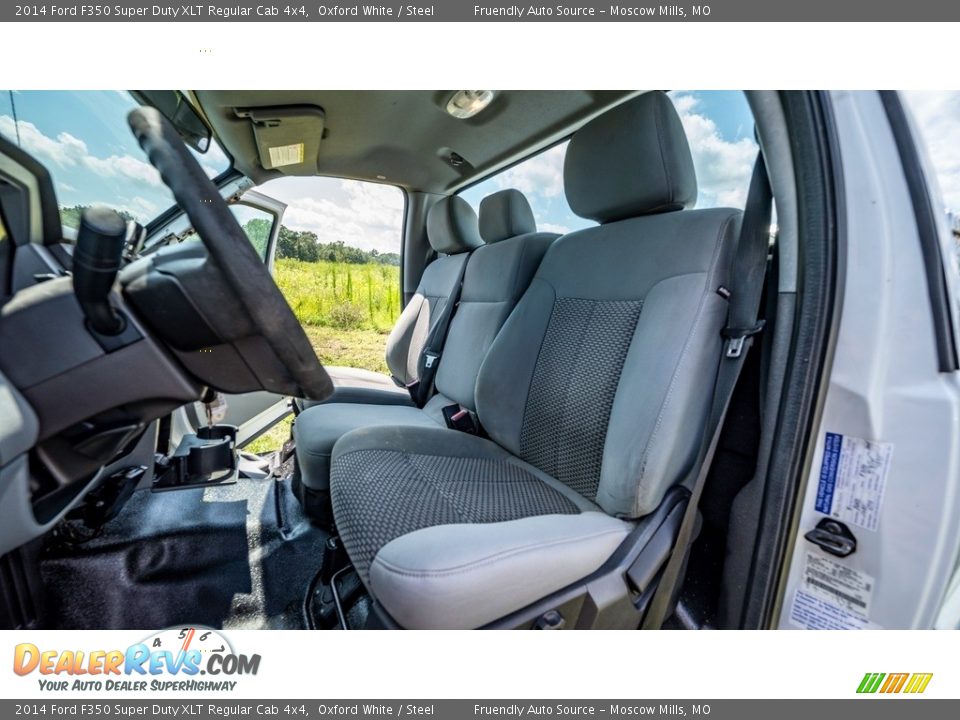 Front Seat of 2014 Ford F350 Super Duty XLT Regular Cab 4x4 Photo #17