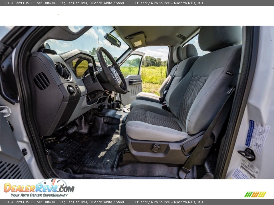 Front Seat of 2014 Ford F350 Super Duty XLT Regular Cab 4x4 Photo #18
