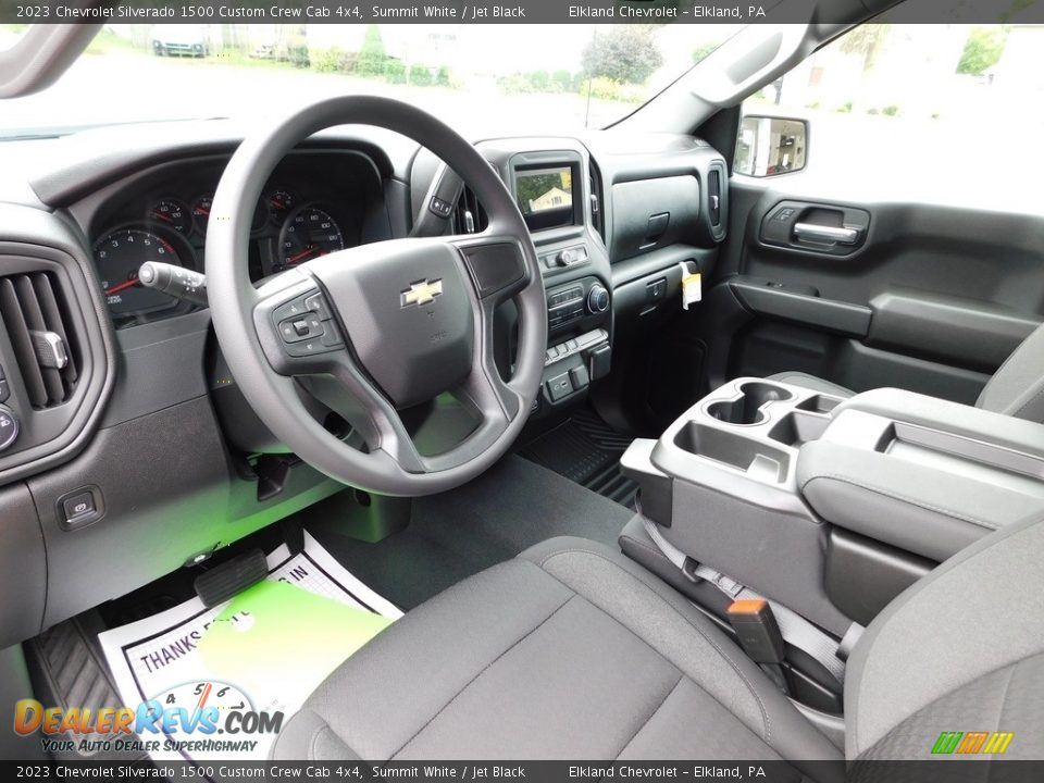 Front Seat of 2023 Chevrolet Silverado 1500 Custom Crew Cab 4x4 Photo #23