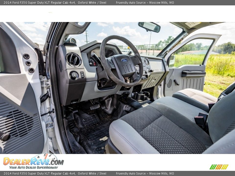 Steel Interior - 2014 Ford F350 Super Duty XLT Regular Cab 4x4 Photo #19