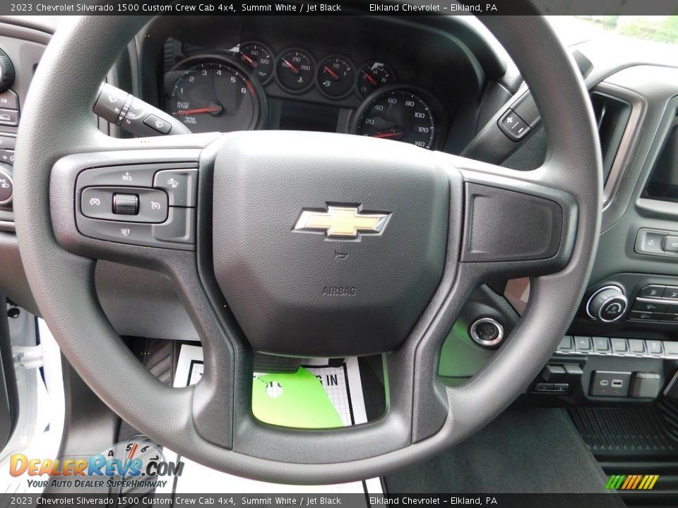 2023 Chevrolet Silverado 1500 Custom Crew Cab 4x4 Steering Wheel Photo #25
