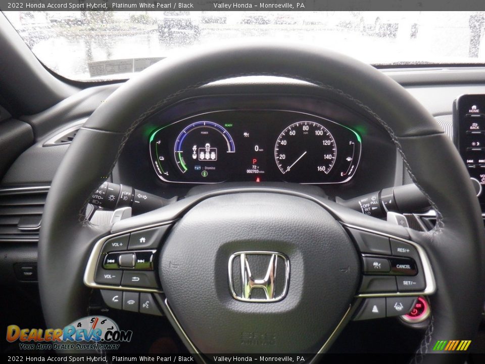 2022 Honda Accord Sport Hybrid Platinum White Pearl / Black Photo #25