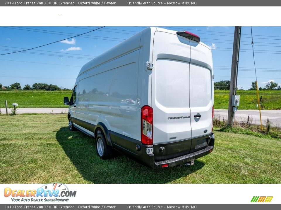 2019 Ford Transit Van 350 HR Extended Oxford White / Pewter Photo #6