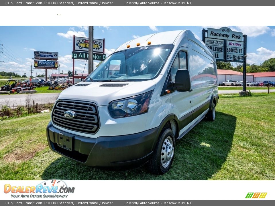 2019 Ford Transit Van 350 HR Extended Oxford White / Pewter Photo #8