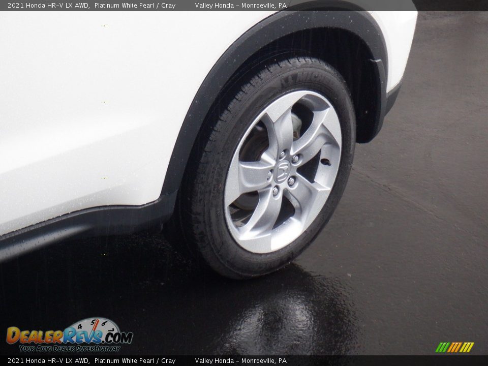 2021 Honda HR-V LX AWD Platinum White Pearl / Gray Photo #2