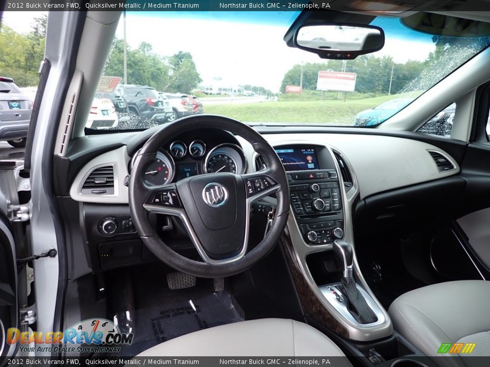 2012 Buick Verano FWD Quicksilver Metallic / Medium Titanium Photo #17