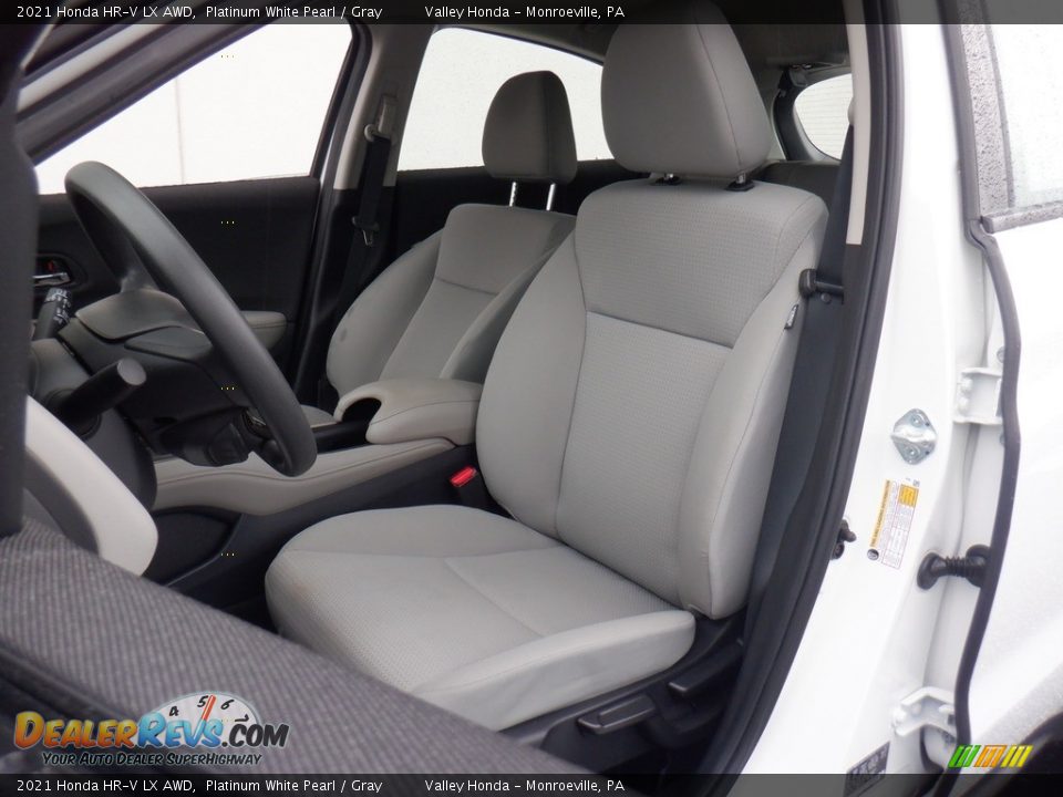 2021 Honda HR-V LX AWD Platinum White Pearl / Gray Photo #11