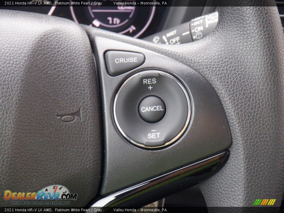 2021 Honda HR-V LX AWD Platinum White Pearl / Gray Photo #18