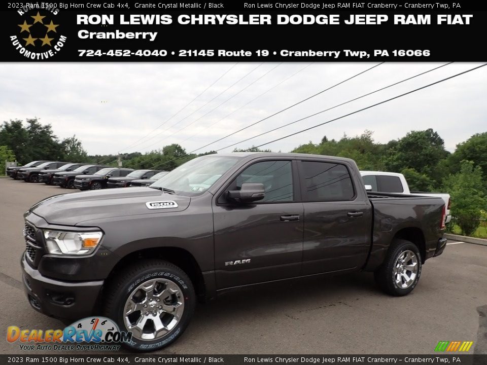 2023 Ram 1500 Big Horn Crew Cab 4x4 Granite Crystal Metallic / Black Photo #1