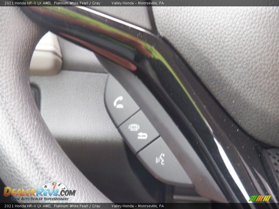 2021 Honda HR-V LX AWD Platinum White Pearl / Gray Photo #19