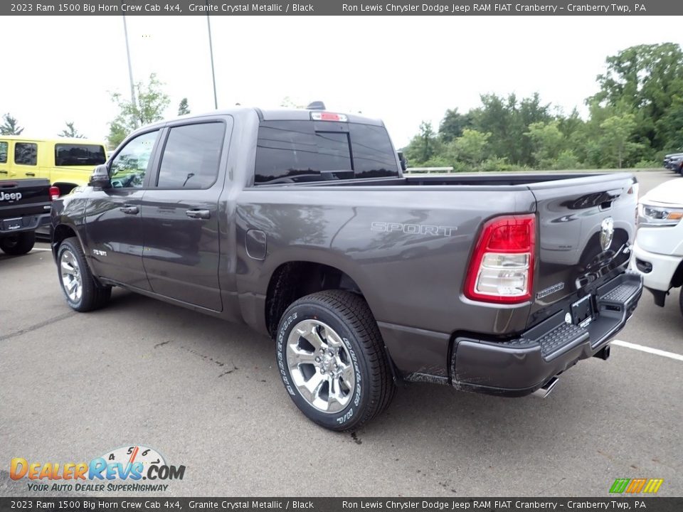 2023 Ram 1500 Big Horn Crew Cab 4x4 Granite Crystal Metallic / Black Photo #3