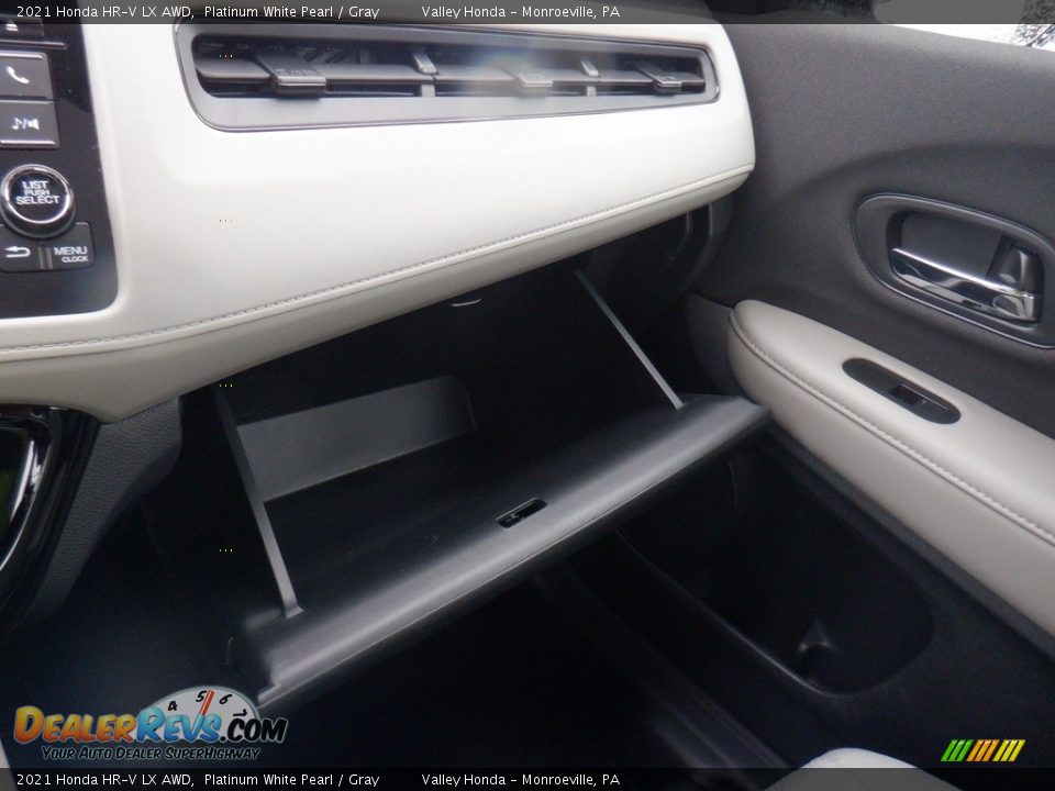 2021 Honda HR-V LX AWD Platinum White Pearl / Gray Photo #22