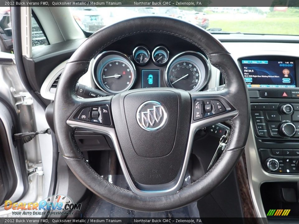 2012 Buick Verano FWD Quicksilver Metallic / Medium Titanium Photo #26