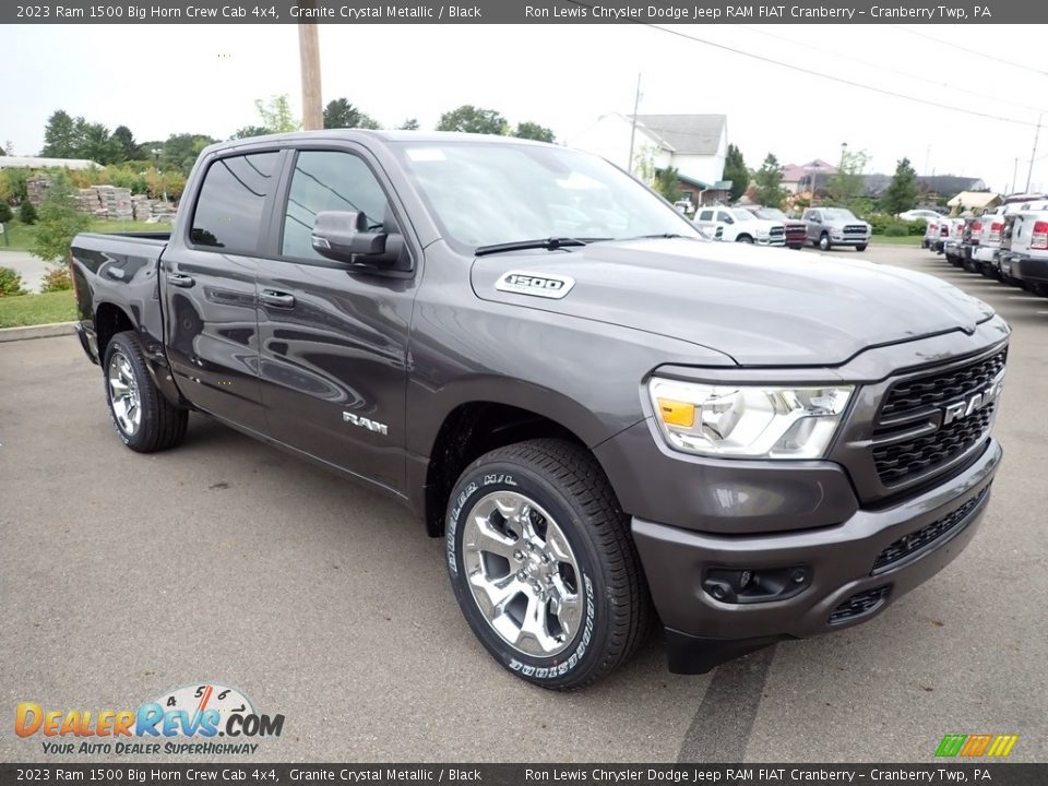 2023 Ram 1500 Big Horn Crew Cab 4x4 Granite Crystal Metallic / Black Photo #7