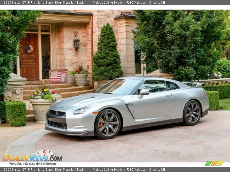 2009 Nissan GT-R Premium Super Silver Metallic / Black Photo #1