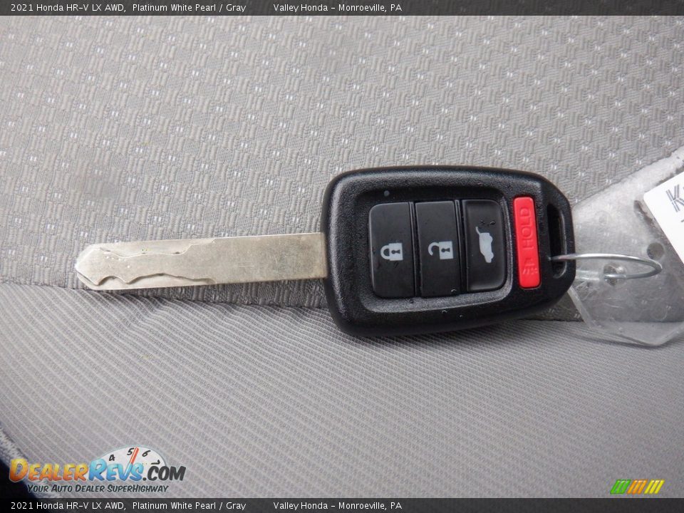 2021 Honda HR-V LX AWD Platinum White Pearl / Gray Photo #27