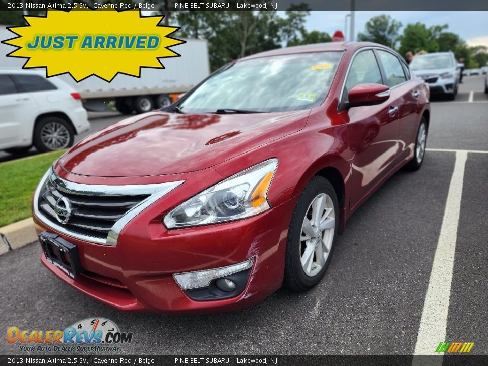 2013 Nissan Altima 2.5 SV Cayenne Red / Beige Photo #1