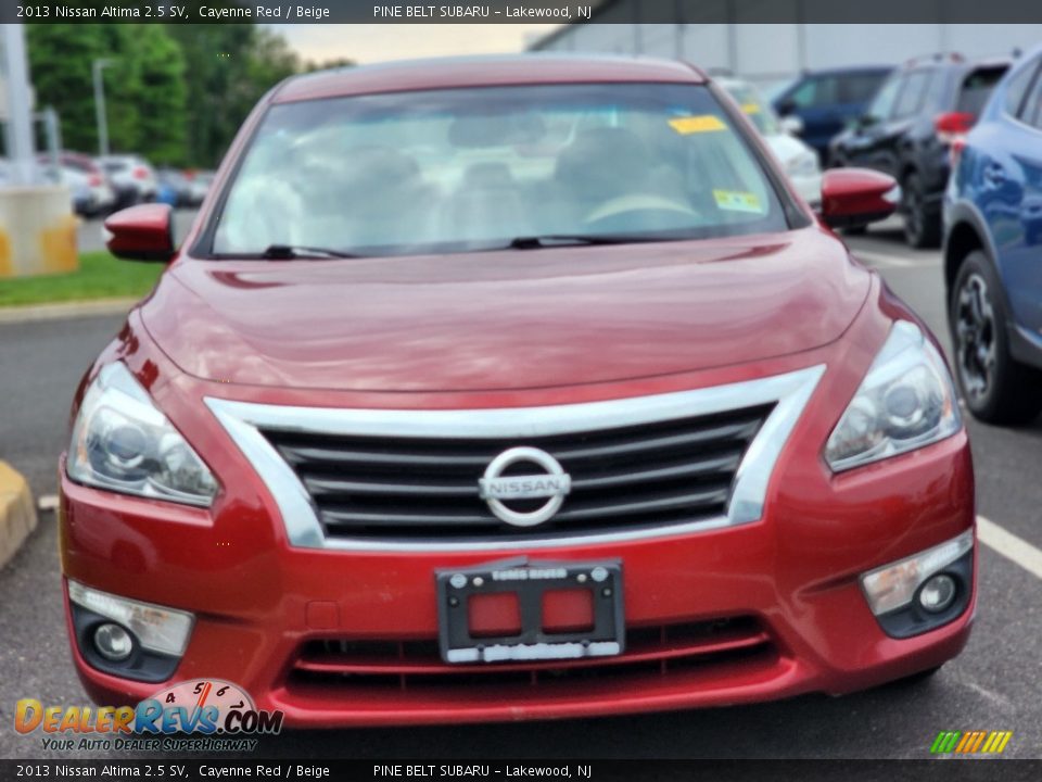 2013 Nissan Altima 2.5 SV Cayenne Red / Beige Photo #2