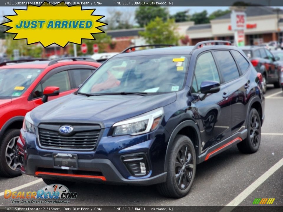 2021 Subaru Forester 2.5i Sport Dark Blue Pearl / Gray Photo #1