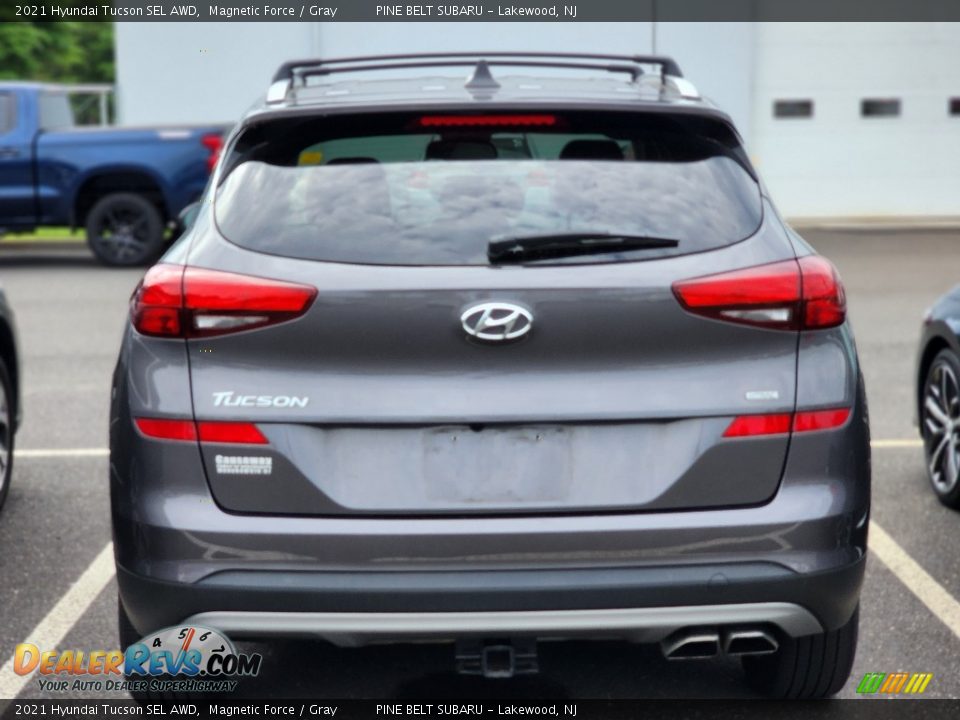 2021 Hyundai Tucson SEL AWD Magnetic Force / Gray Photo #4