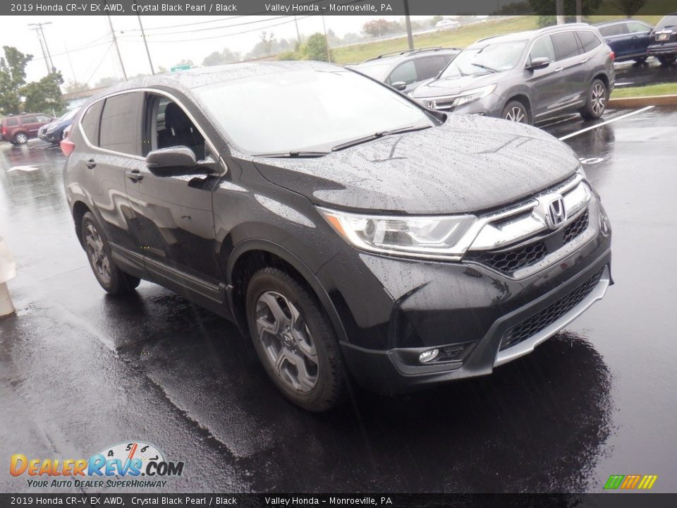 2019 Honda CR-V EX AWD Crystal Black Pearl / Black Photo #6