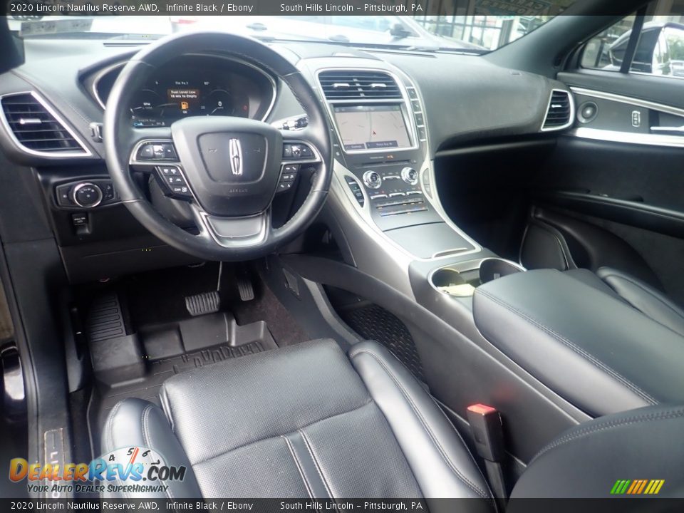 Ebony Interior - 2020 Lincoln Nautilus Reserve AWD Photo #17