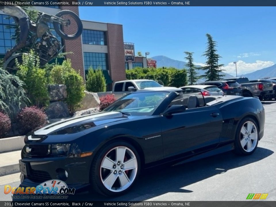 2011 Chevrolet Camaro SS Convertible Black / Gray Photo #1