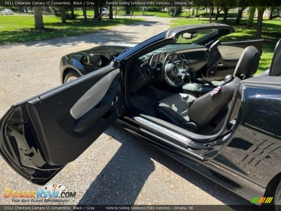 2011 Chevrolet Camaro SS Convertible Black / Gray Photo #2