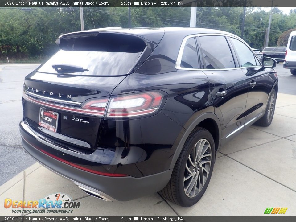 2020 Lincoln Nautilus Reserve AWD Infinite Black / Ebony Photo #6