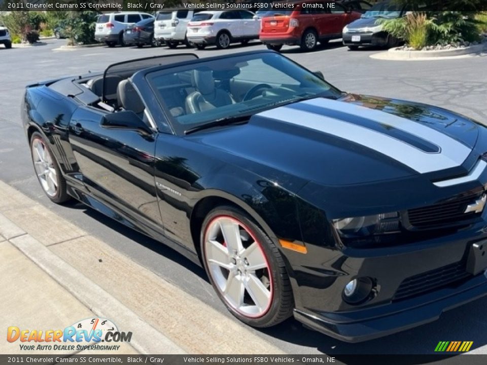 2011 Chevrolet Camaro SS Convertible Black / Gray Photo #4