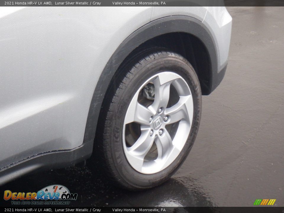 2021 Honda HR-V LX AWD Lunar Silver Metallic / Gray Photo #3