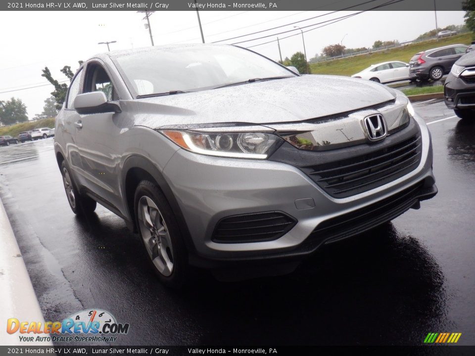 2021 Honda HR-V LX AWD Lunar Silver Metallic / Gray Photo #5