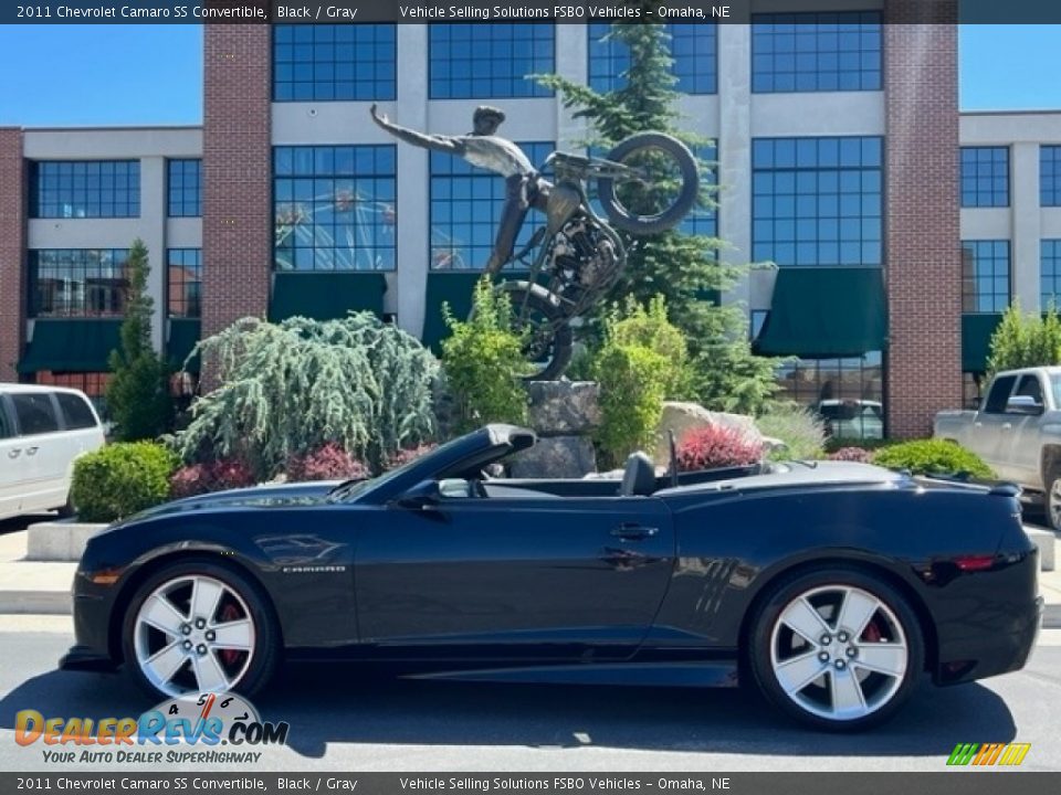 2011 Chevrolet Camaro SS Convertible Black / Gray Photo #7