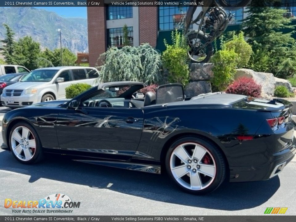 2011 Chevrolet Camaro SS Convertible Black / Gray Photo #8