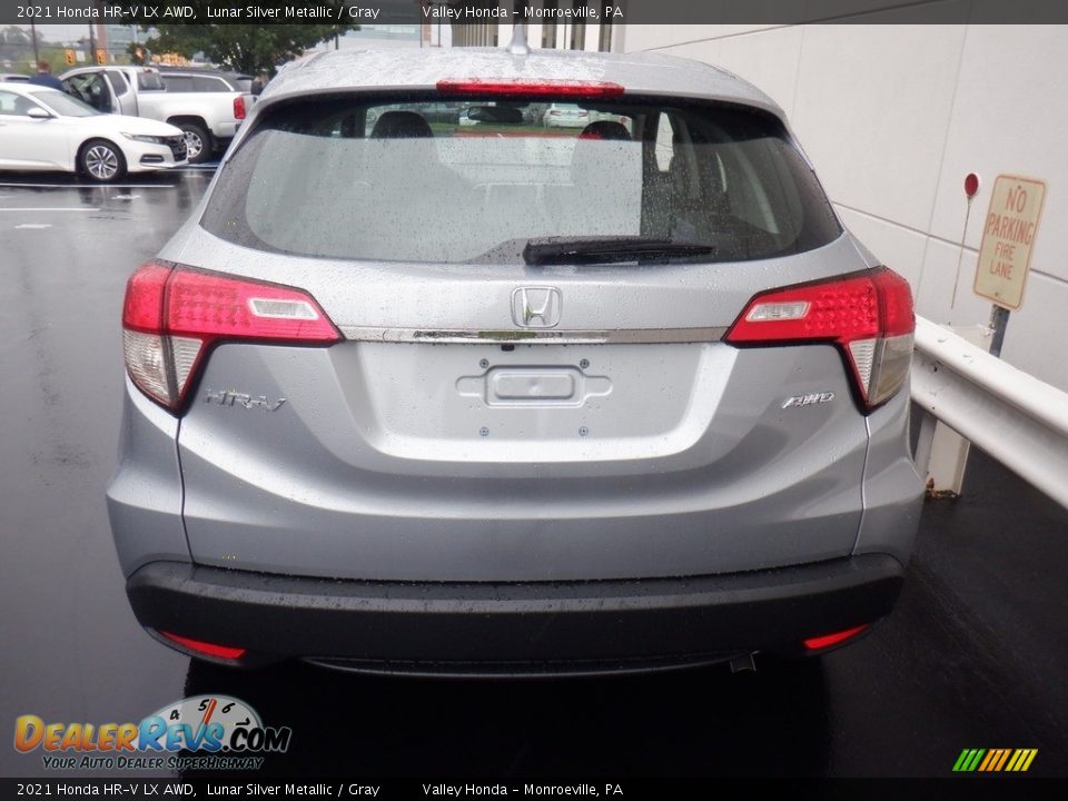 2021 Honda HR-V LX AWD Lunar Silver Metallic / Gray Photo #7