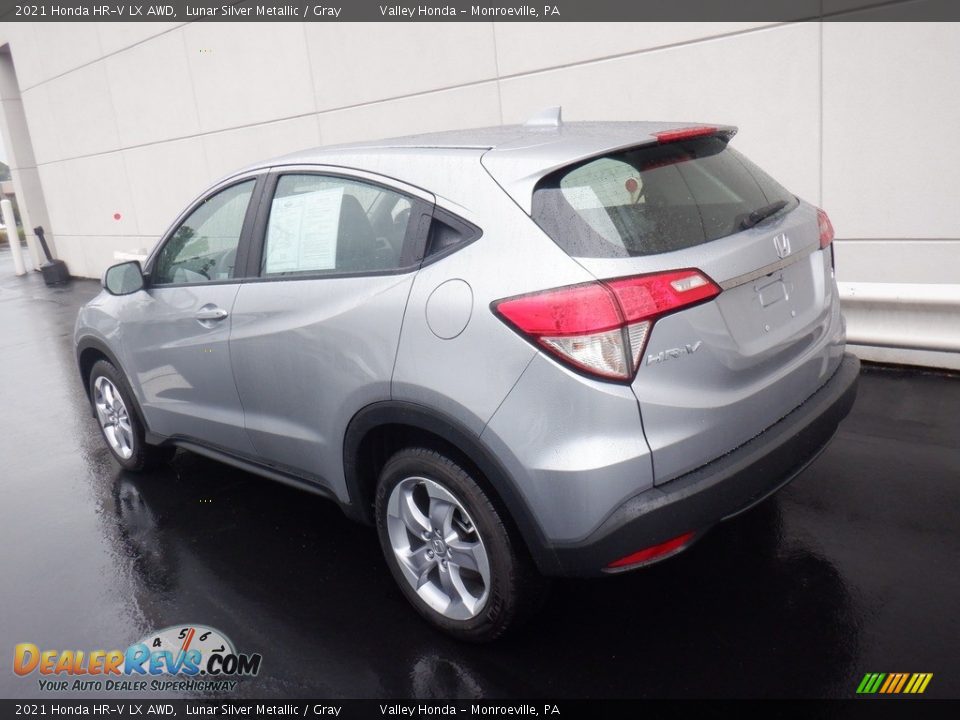 2021 Honda HR-V LX AWD Lunar Silver Metallic / Gray Photo #9