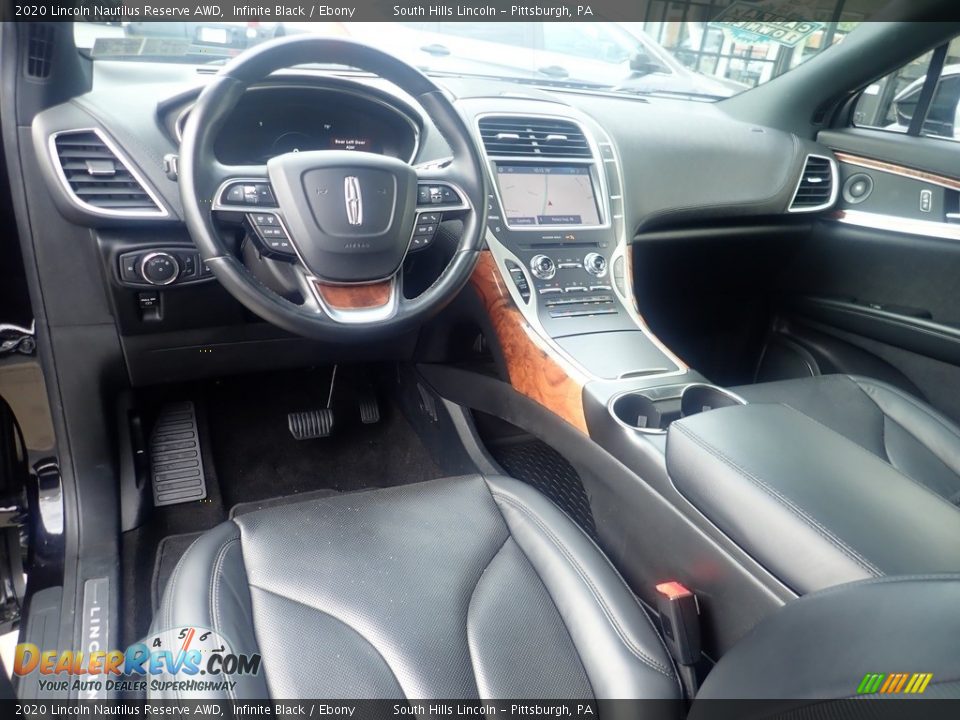 Ebony Interior - 2020 Lincoln Nautilus Reserve AWD Photo #17