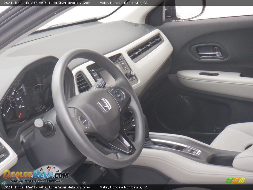 2021 Honda HR-V LX AWD Lunar Silver Metallic / Gray Photo #11