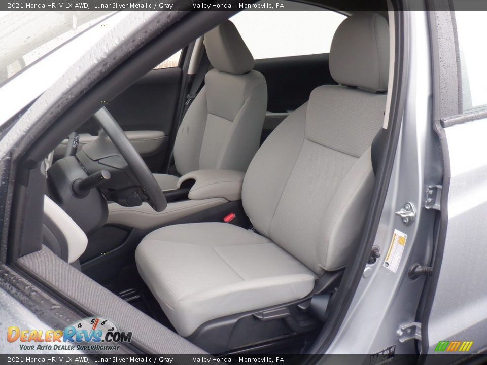 2021 Honda HR-V LX AWD Lunar Silver Metallic / Gray Photo #12