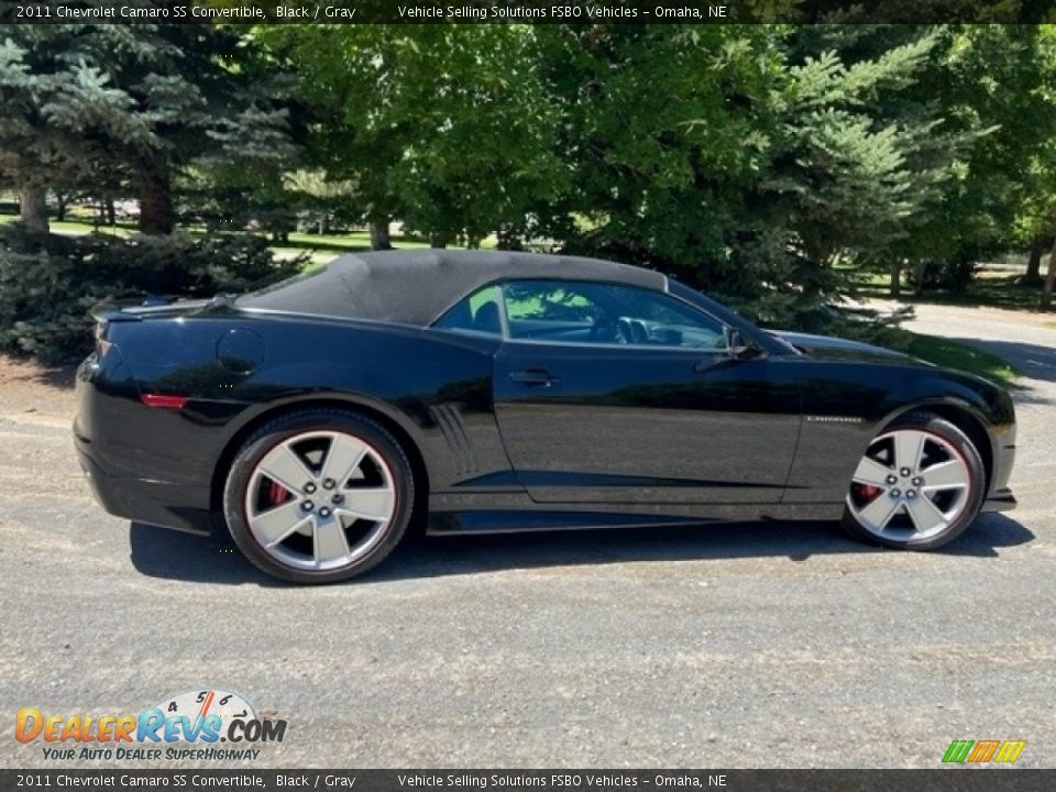 2011 Chevrolet Camaro SS Convertible Black / Gray Photo #17