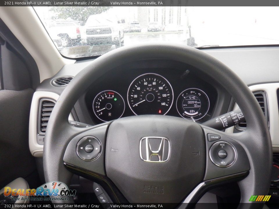 2021 Honda HR-V LX AWD Lunar Silver Metallic / Gray Photo #18
