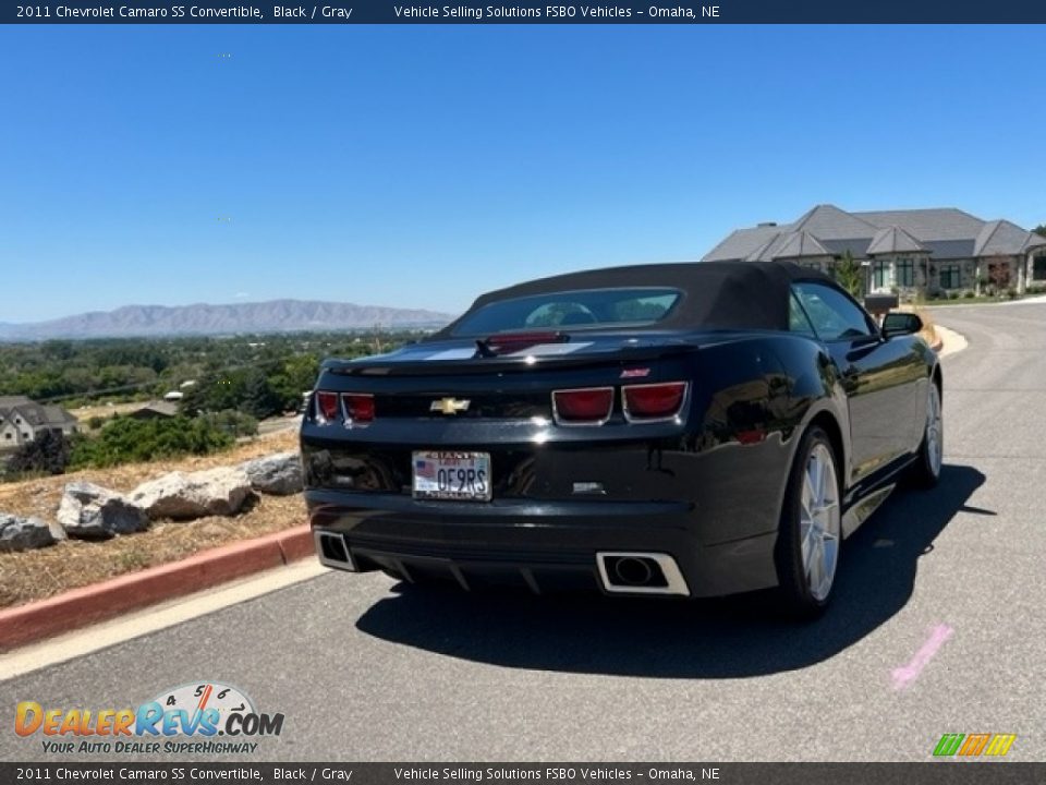 2011 Chevrolet Camaro SS Convertible Black / Gray Photo #22