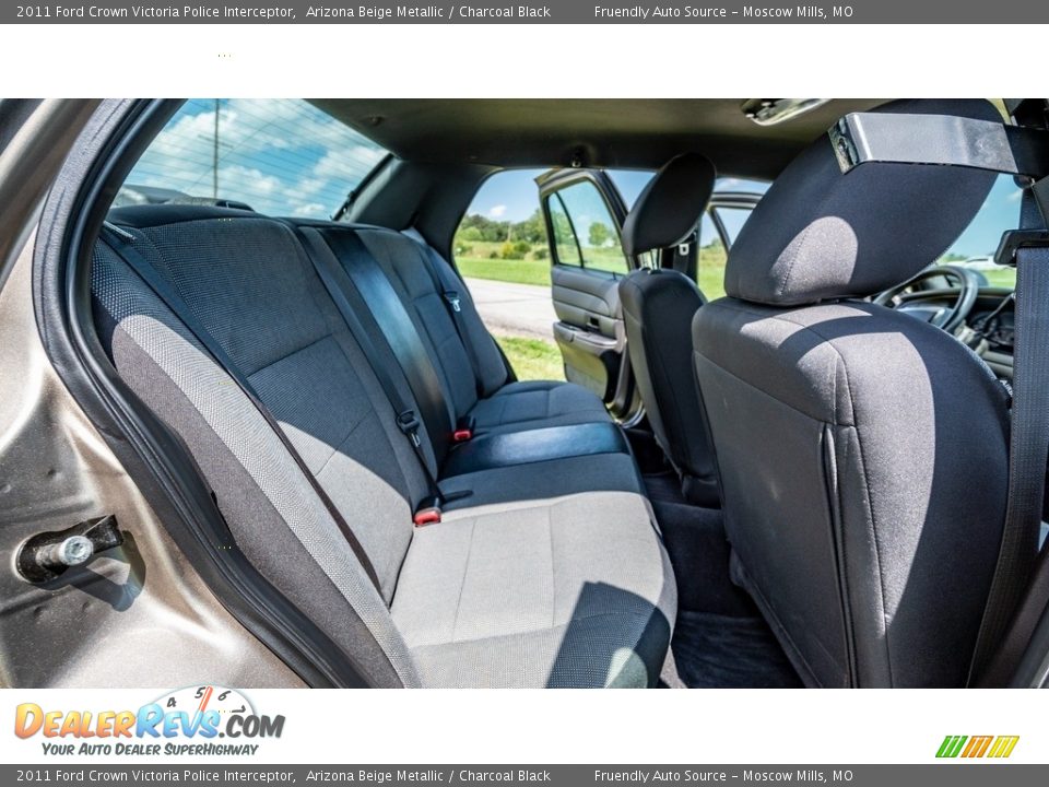 Rear Seat of 2011 Ford Crown Victoria Police Interceptor Photo #22