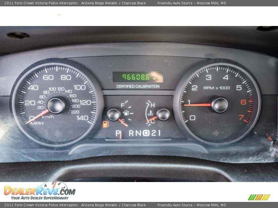 2011 Ford Crown Victoria Police Interceptor Gauges Photo #28