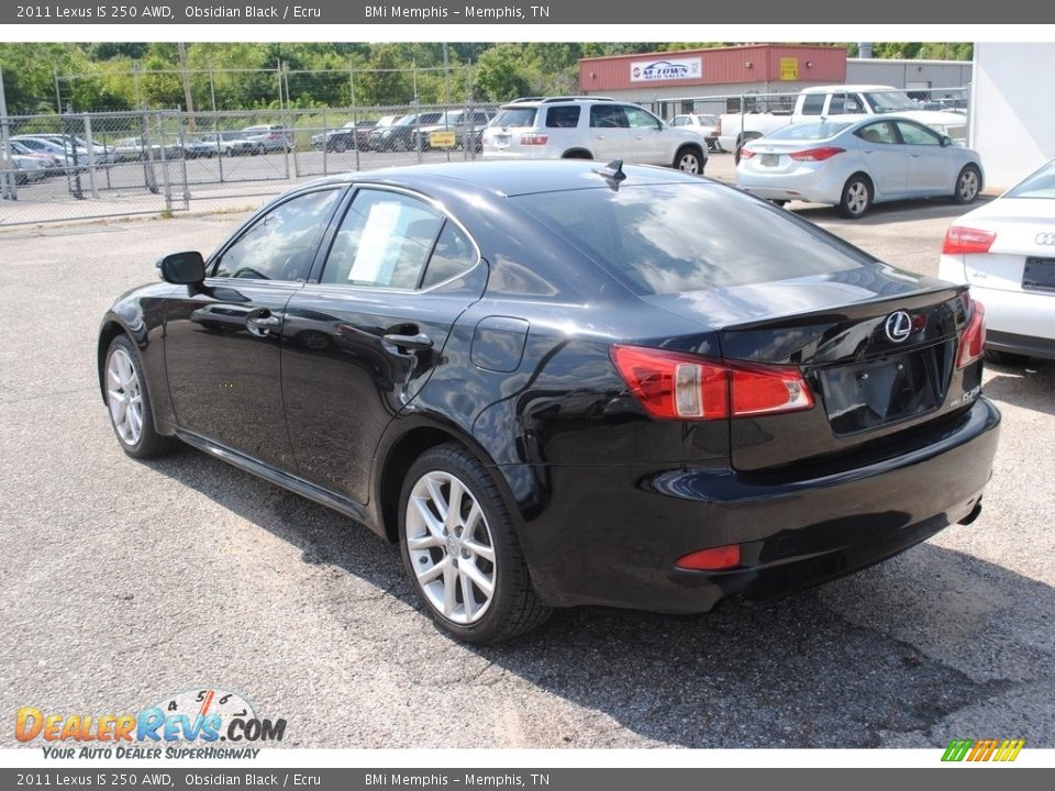 2011 Lexus IS 250 AWD Obsidian Black / Ecru Photo #2