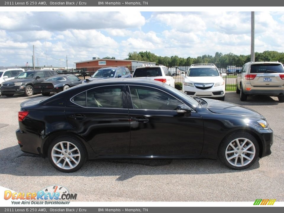 2011 Lexus IS 250 AWD Obsidian Black / Ecru Photo #5