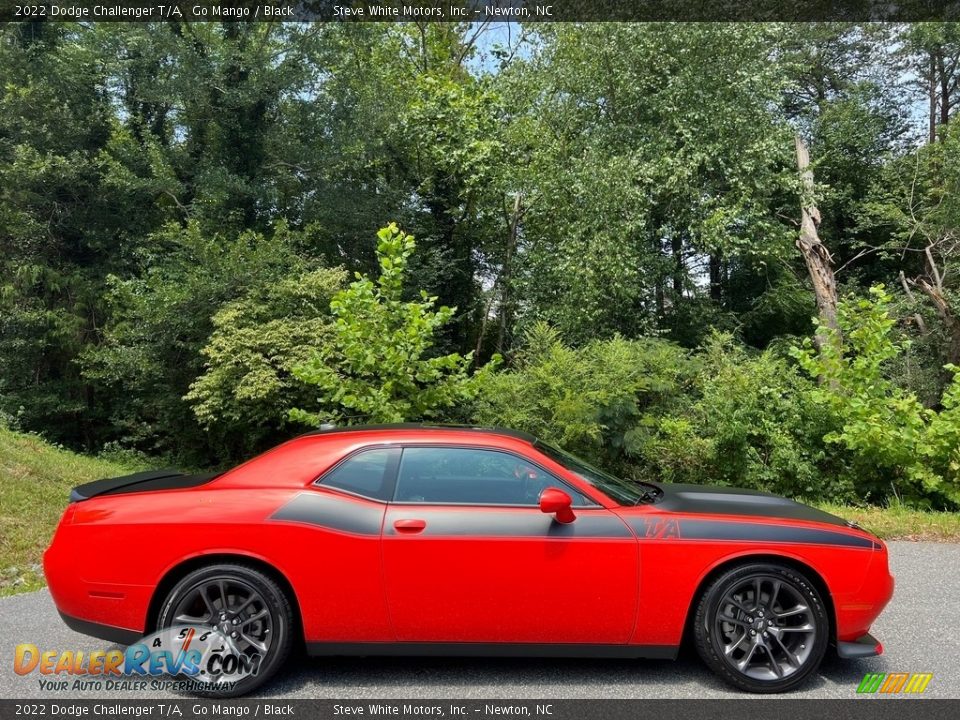 2022 Dodge Challenger T/A Go Mango / Black Photo #6